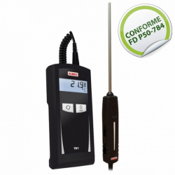 KIMO - TR1 Thermomètre avec sonde PT100 Conforme FD P50-784