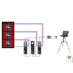 Location porte soufflante 3 ventilateurs