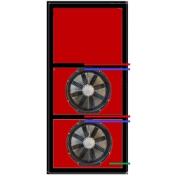 Bâche standard 2 trous BlowerDoor